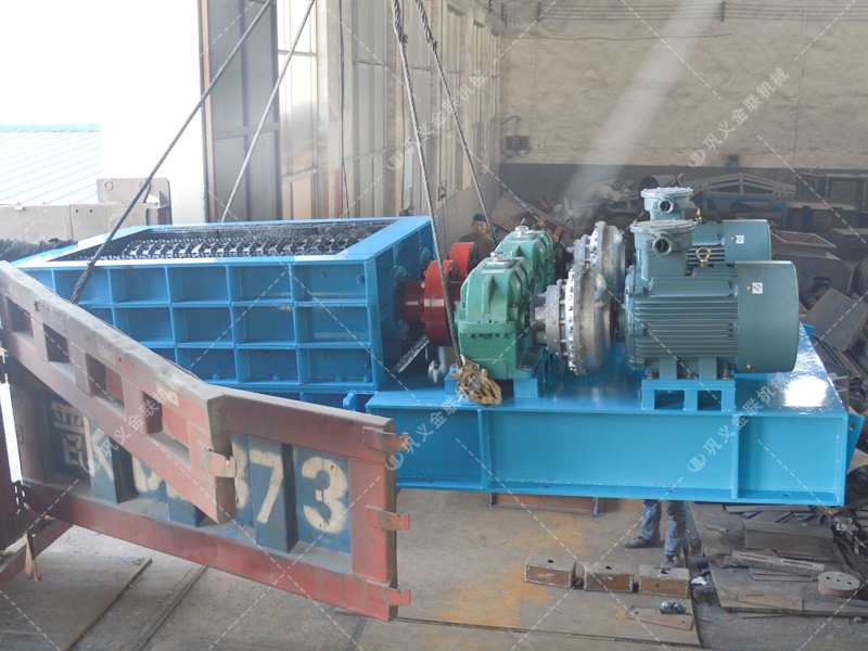 中型強力齒輥式破碎機發貨圖片_發往山西太原_煤礦破煤