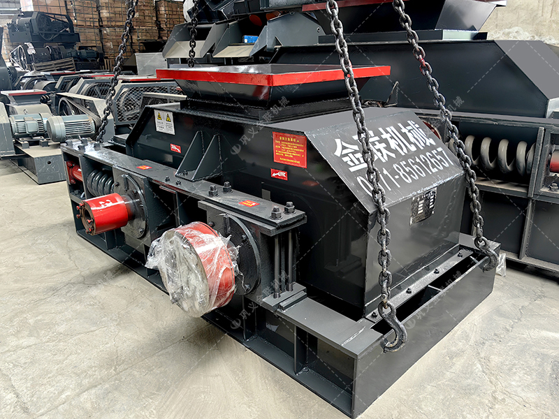 2PG800X600對輥破碎機發貨圖片_發往廣西三江_鵝卵石制砂